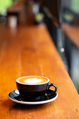 Backgrounds of Latte coffee.