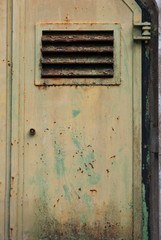Half of an old metal door