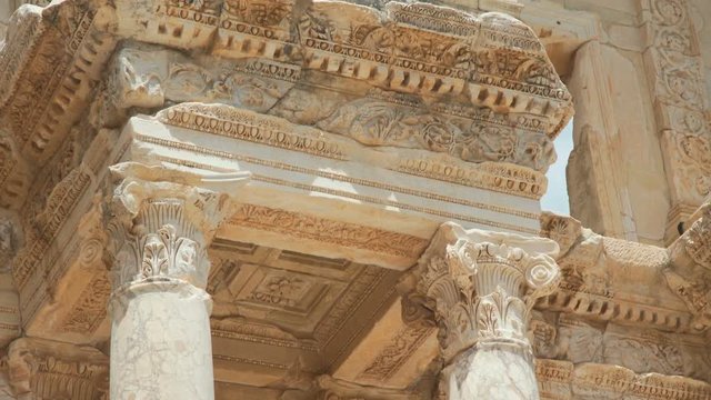 Celsus Library in Ephesus. Efes ancient Greek city in present day Izmir, Turkey