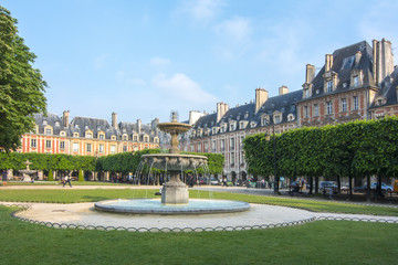 Vosges square (Place des Vosges), Paris, France