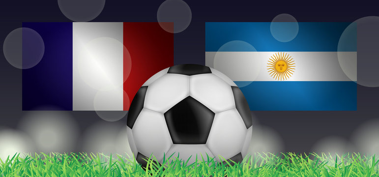 Fußball 2018 - Achtelfinale (Frankreich vs Argentinien)