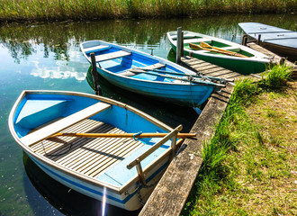 old wooden rowboats