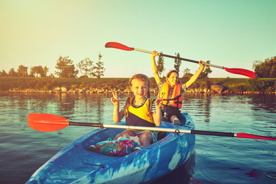 Wild nature and water fun on summer vacation. Camping and fishing.