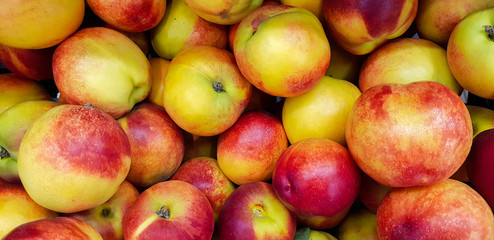 fresh ripe nectarines