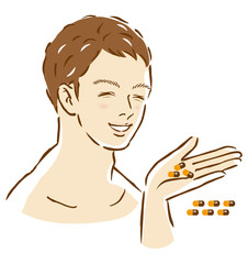 男性　カプセル　サプリメント　健康食品