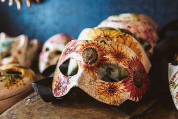 Detail of a half mask 