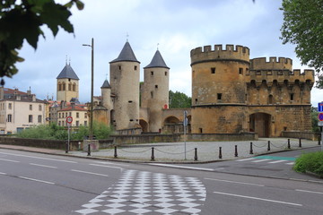 Fototapeta premium The view of Metz, France.