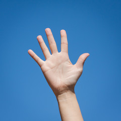 Gesture symbol number five