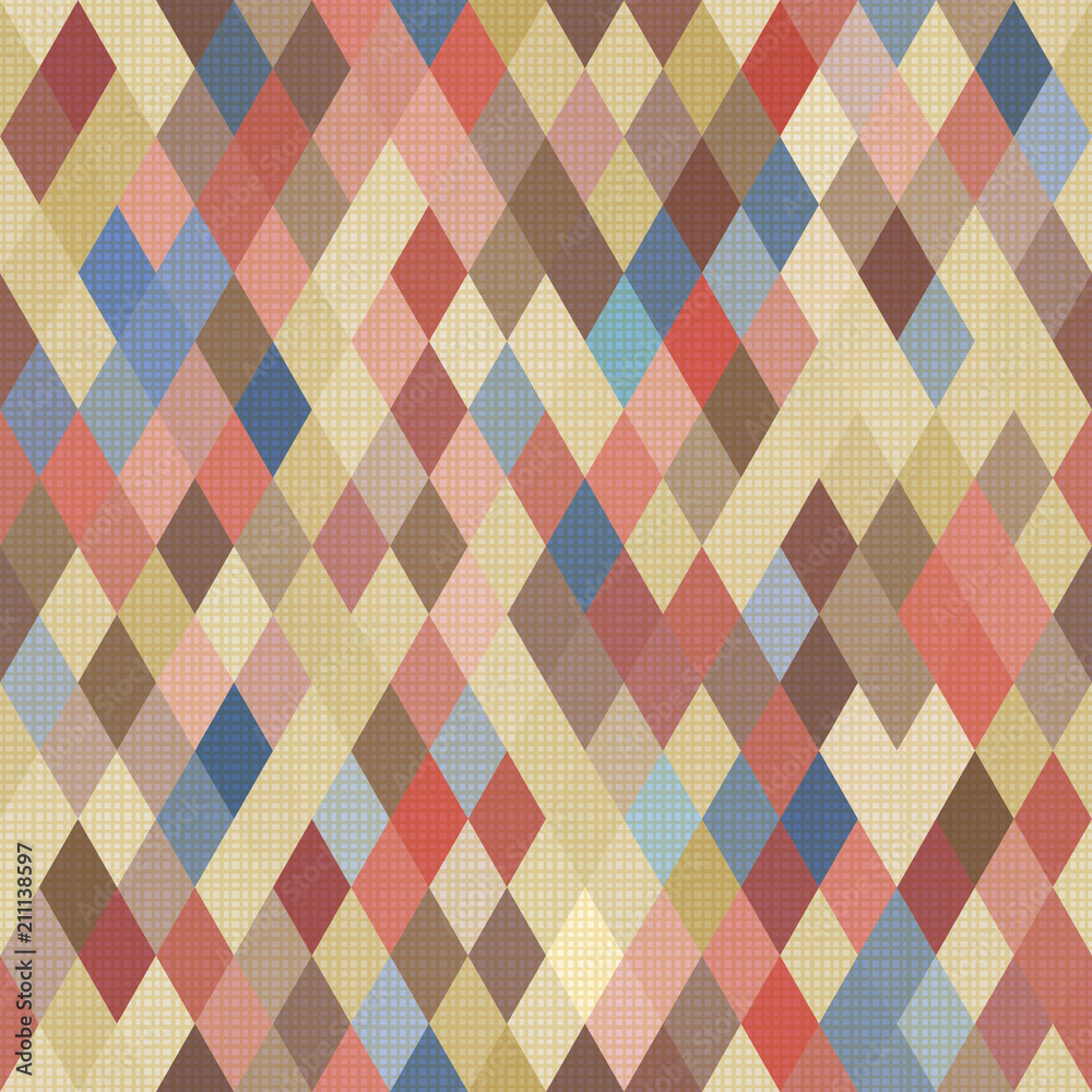 Poster seamless geometric pattern with texture. vector illustration