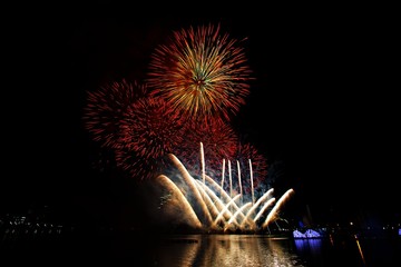 Firework for celebration lighting art background