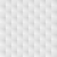 White geometric pattern. Vector volumetric modern texture.