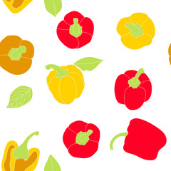 Extra spicy pepper vector pattern