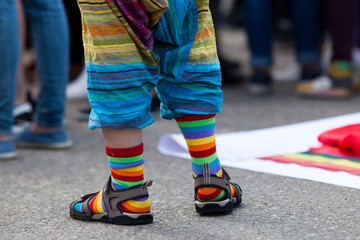 rainbow symbol at pride parade