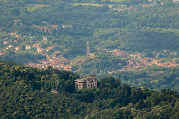 Fototapeta na wymiar Castello di Croce Serra Andrate Piemonte Italy