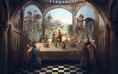 Obraz na płótnie Canvas the last supper