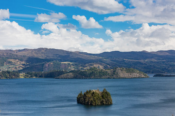 Fototapeta na wymiar Laguna de Tota Lake Boyaca in Colombia South America