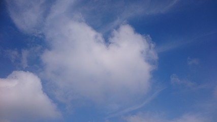Fototapeta na wymiar Fluffy cloud in the sky