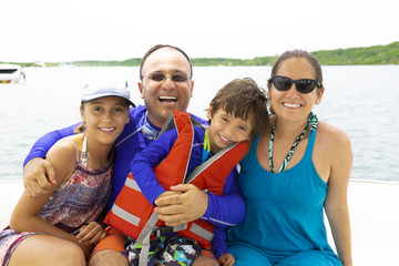 Lovely Family Enjoying Summer.