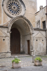 Fototapeta na wymiar Cosenza, Italy - June 13, 2018 : View of San Domenico church