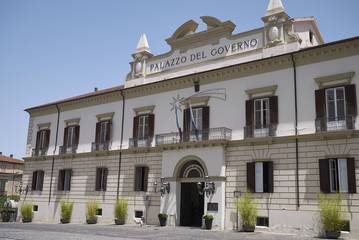 Obraz premium Cosenza, Italy - June 12, 2018 : View of Palazzo del Governo in Cosenza