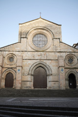 Cosenza, Italy - June 12, 2018 : View of Cosenza cathedral