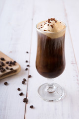 コーヒーフロート、iced coffee with ice cream
