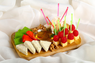 Cheese plate assortment