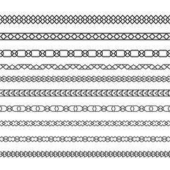 Ornamental border frame patterns page decoration vector