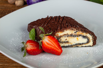 Delicious poppy roll
