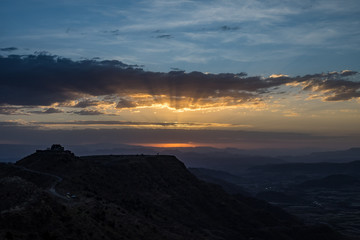 &Auml;thiopien - Sonnenuntergang in Lalibela