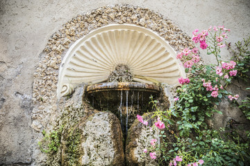 Fountain at Villa Celimontana in Rome, Italy