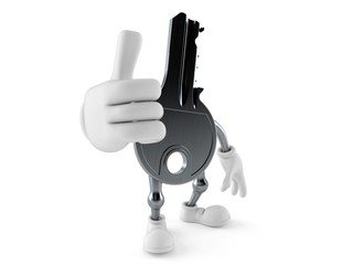 Door key character with thumbs up © Talaj