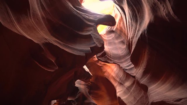 Amazing red cave. Antelope Canyon - Arizona 