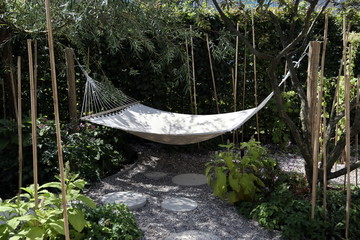 Hängematte im Garten