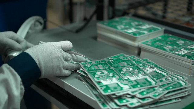 Electronic circuit board production.Electronics contract manufacturing. Manufacture of electronic chips. High-tech