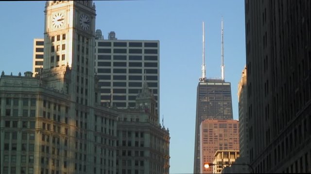 Close-up View of North Michigan Avenue, Chicago
