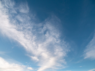 Blue sky background with clouds, background sky
