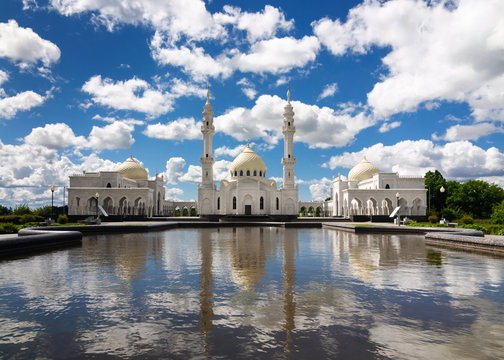 white mosque in the city of Bolgar