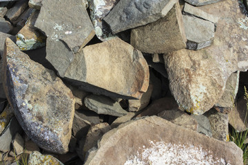 Natural mountain stones. Texture for design