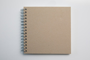 Notebook for notes on a white background