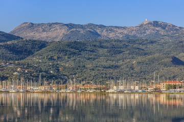 Sailboats in Lefkada, Greece