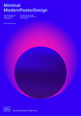 design template with vibrant gradient shapes