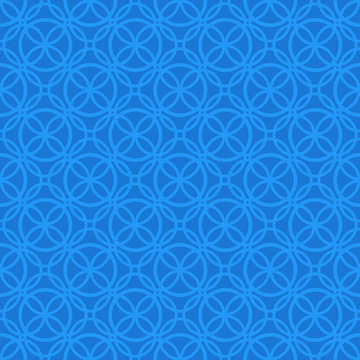 Vector ornate seamless royal blue subtle pattern