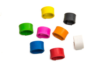 colored clay clay isolated