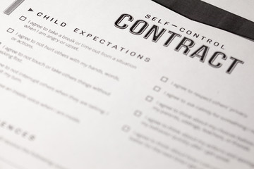 Self Control Contract