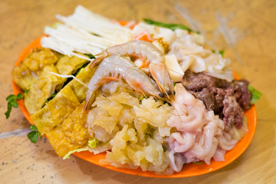 Malaysian steamboat seafood set