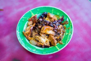 Malaysian tandoori dried chilli chicken