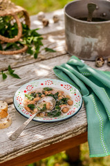 Nettle and White Bean Soup
