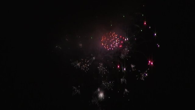 Slow Motion show Of Fireworks, Santiago