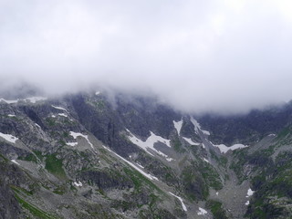 góry we mgle. tatry wysokie. orla perć © barbara